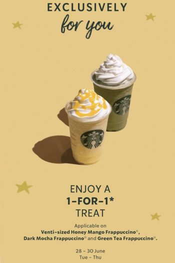 Starbucks-1-for-1-Frappuccinos-Deal-350x525 28-30 Jun 2022: Starbucks 1-for-1 Frappuccinos Deal