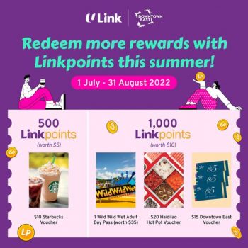 1-Jul-31-Aug-2022-Link-Rewards-and-Downtown-East-Haidilao-Voucher-or-1-Wild-Wild-Wet-Day-Pass-Promotion-350x350 1 Jul-31 Aug 2022: Link Rewards and  Downtown East Haidilao Voucher or 1 Wild Wild Wet Day Pass Promotion