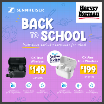 12-Jul-2022-Onward-Harvey-Norman-Sennheiser-True-Wireless-Earbuds-Promotion-350x350 12 Jul 2022 Onward: Harvey Norman Sennheiser True Wireless Earbuds Promotion