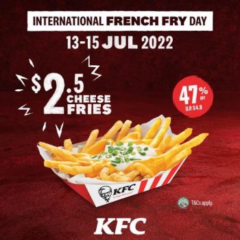 13-15-Jul-2022-KFC-International-French-Fry-Day-2.5-Cheese-Fries-Promotion-350x350 13-15 Jul 2022: KFC International French Fry Day $2.5 Cheese Fries Promotion