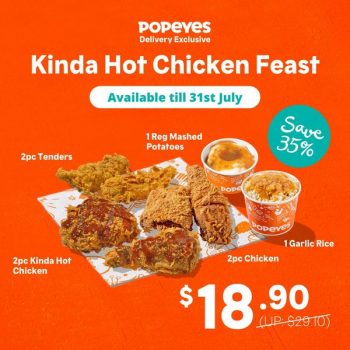 15-31-Jul-2022-Popeyes-Kinda-Hot-Chicken-Feast-Promotion-350x350 15-31 Jul 2022: Popeyes Kinda Hot Chicken Feast Promotion