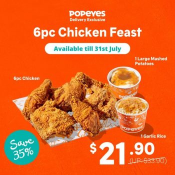 15-31-Jul-2022-Popeyes-Kinda-Hot-Chicken-Feast-Promotion1-350x350 15-31 Jul 2022: Popeyes Kinda Hot Chicken Feast Promotion