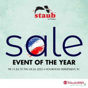 23-28-Jul-2022-Takashimaya-Department-Store-Staubs-Sale--350x350 23-28 Jul 2022: Takashimaya Department Store Staub’s Sale