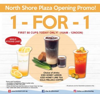 24-Jul-2022-Northshore-Plaza-1-for-1-Promotion-Drinks-350x330 24 Jul 2022: Northshore Plaza 1 for 1 Promotion Drinks