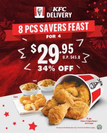29-Jul-2022-Onward-KFC-Delivery-National-Day-8pcs-Savers-Feast-For-4-@-29.95-Promotion--350x437 29 Jul 2022 Onward: KFC Delivery National Day 8pcs Savers Feast For 4 @ $29.95 Promotion