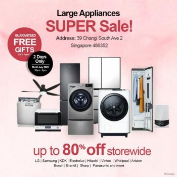 30-31-Jul-2022-Parisilk-Large-Appliances-Super-Sale-Up-To-80-OFF--350x350 30-31 Jul 2022: Parisilk Large Appliances Super Sale Up To 80% OFF