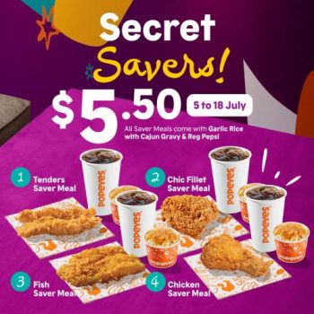 5-18-Jul-2022-Popeyes-Secret-Savers-Promotion-only-5.50-350x350 5-18 Jul 2022: Popeyes Secret Savers Promotion only $5.50