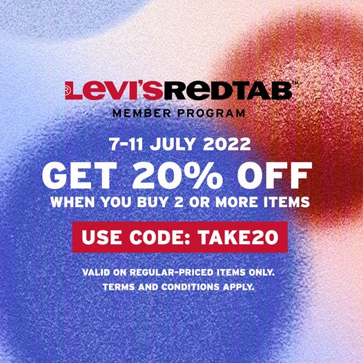 7-11 Jul 2022: Levi's Red Tab™ members Promotion 