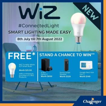 8-Jul-7-Aug-2022-Challenger-FREE-WiZ-Tunable-White-Smart-Bulb-Promotion-350x350 8 Jul-7 Aug 2022: Challenger FREE* WiZ Tunable White Smart Bulb Promotion