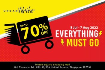 8-Jul-7-Aug-2022-UrbanWrite-United-Square-Everything-Must-Go-Sale-Up-To-70-OFF-350x233 8 Jul-7 Aug 2022: UrbanWrite United Square Everything Must Go Sale Up To 70% OFF