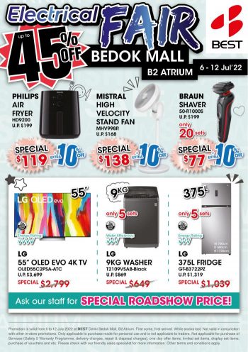BEST-Denki-Electrical-Fair-Promotion-at-Bedok-Mall-1-350x496 6-12 Jul 2022: BEST Denki Electrical Fair Promotion at Bedok Mall