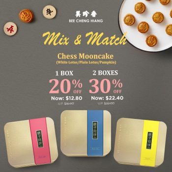 Bee-Cheng-Hiang-Chess-Mooncakes-Mix-and-Match-Sale-350x350 29 Jul 2022 Onward: Bee Cheng Hiang Chess Mooncakes Mix and Match Sale