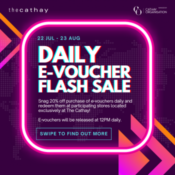 Cathay-Lifestyle-Daily-E-Voucher-Flash-Sale-350x350 22 Jul-23 Aug 2022: Cathay Lifestyle Daily E-Voucher Flash Sale