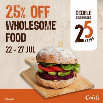 Cedele-Wholesome-Food-25-off-Promotion-350x350 22-27 Jul 2022: Cedele Wholesome Food 25% off Promotion