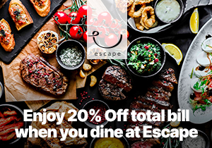 Escape-Restaurant-25-Off-Promotion-with-SAFRA 1 Jul-31 Dec 2022: Escape Restaurant 25% Off Promotion with SAFRA
