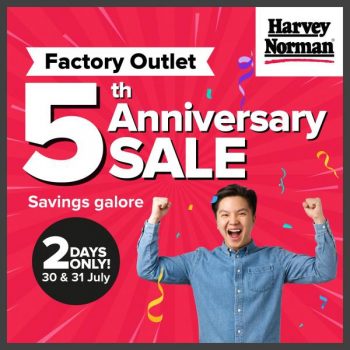 Harvey-Norman-Factory-Outlet-5th-Anniversary-Sale-350x350 30-31 Jul 2022: Harvey Norman Factory Outlet 5th Anniversary Sale