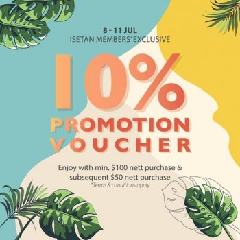 Isetan-10-Promotion-Vouchers-Deal-350x350 8-11 Jul 2022: Isetan 10% Promotion Vouchers Deal