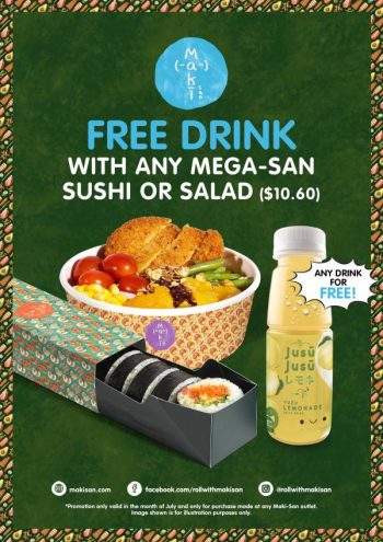 Maki-San-FREE-Drink-Promotion-350x495 9 Jul 2022 Onward: Maki-San FREE Drink Promotion