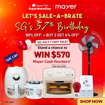 Mayer-MISTRAL-SUPER-BRAND-DAY-1-Day-Sale-at-Shopee-350x350 20 Jul 2022: Mayer MISTRAL SUPER BRAND DAY 1 Day Sale at Shopee