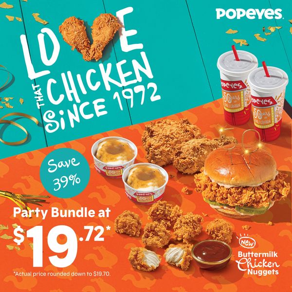 19 Jul 2022 Onward: Popeyes Special Deal - SG.EverydayOnSales.com