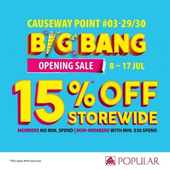 Popular-Bookstore-Big-Bang-Opening-Sale-at-Causeway-Point-350x350 8-17 Jul 2022: Popular Bookstore Big Bang Opening Sale at Causeway Point