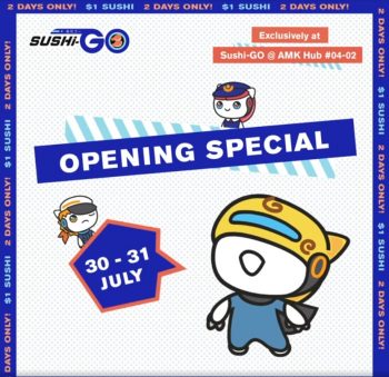 Sushi-GO-Opening-Special-at-AMK-Hub-350x339 30-31 Jul 2022: Sushi-GO Opening Special at AMK Hub