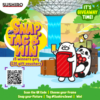 Sushiro-Snap-Tag-Win-at-Jewel-Changi-Airport-350x350 1-31 Jul 2022: Sushiro Snap, Tag & Win at Jewel Changi Airport