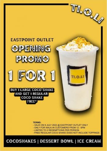 TI.o.LI-New-Store-Opening-Promotion-at-Eastpoint-Mall-350x493 9 Jul 2022 Onward: TI.o.LI New Store Opening Promotion at Eastpoint Mall