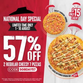 1-10-Aug-2022-Pizza-Hut-National-Day-Promotion-57-OFF-2-Regular-Cheesy-Pizza-350x350 1-10 Aug 2022: Pizza Hut National Day Promotion 57% OFF 2 Regular Cheesy Pizza