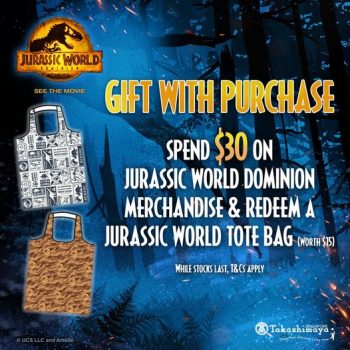 1-2-Aug-2022-Takashimaya-Department-Store-Jurassic-World-Tote-Bag-Promotion-350x350 1-2 Aug 2022: Takashimaya Department Store Jurassic World Tote Bag Promotion