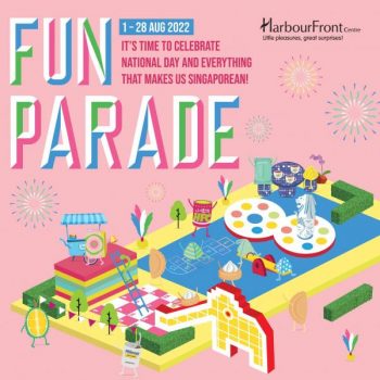 1-28-Aug-2022-HarbourFront-Centre-National-Day-Fun-Parade-Promotion-350x350 1-28 Aug 2022: HarbourFront Centre National Day Fun Parade Promotion