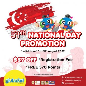 1-31-Aug-2022-Global-Art-Happy-57th-Birthday-Singapore-Promotion-350x350 1-31 Aug 2022: Global Art Happy 57th Birthday, Singapore Promotion