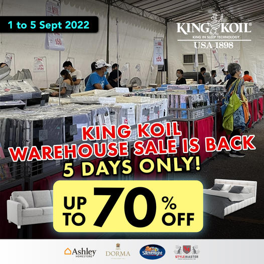 King koil outlet warehouse sale