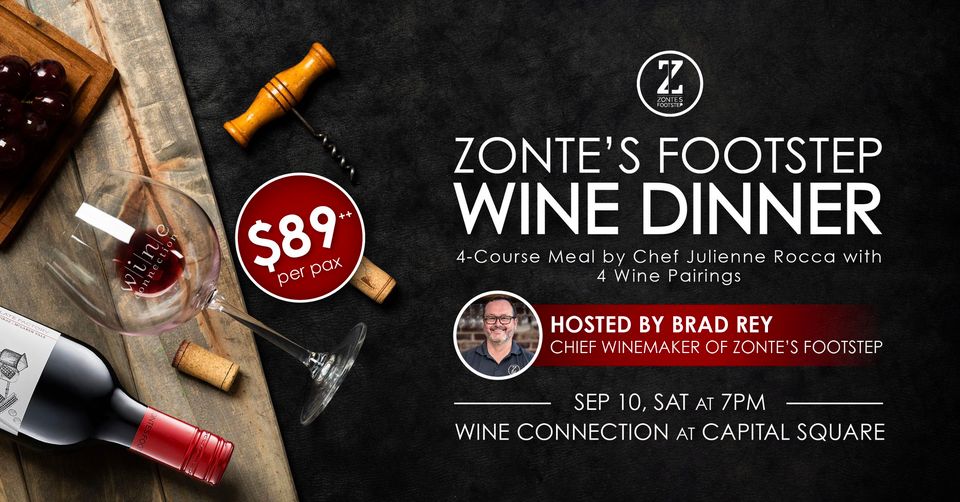 10 Sep 2022 Wine Connection Zonte's Footstep Wine Dinner Promotion