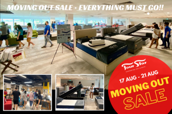 17-21-Aug-2022-Four-Star-Mattress-Four-Star-Moving-Out-Sale--350x233 17-21 Aug 2022: Four Star Mattress Four Star Moving Out Sale