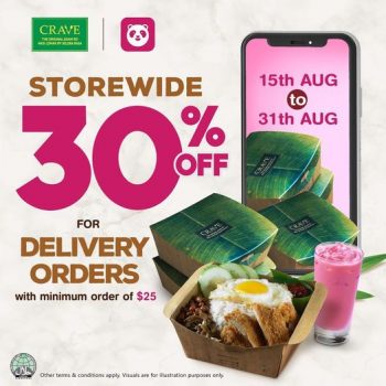 18-Aug-2022-Onward-CRAVE-Nasi-Lemak-Teh-Tarik-30-off-Promotion-350x350 18 Aug 2022 Onward: CRAVE Nasi Lemak & Teh Tarik 30% off Promotion