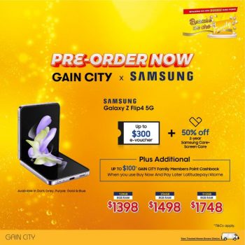 22-Aug-2022-Onward-Gain-City-Samsung-Galaxy-Z-Flip4-Promotion-350x350 22 Aug 2022 Onward: Gain City Samsung Galaxy Z Flip4 Promotion