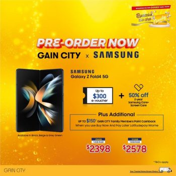 22-Aug-2022-Onward-Gain-City-Samsung-Galaxy-Z-Flip4-Promotion1-350x350 22 Aug 2022 Onward: Gain City Samsung Galaxy Z Flip4 Promotion