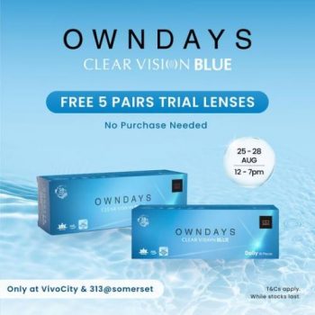 25-28-Aug-2022-OWNDAYS-FREE-Clear-Vision-Blue-Trial-Lenses-Sample-Promotion-350x350 25-28 Aug 2022: OWNDAYS FREE Clear Vision Blue Trial Lenses Sample Promotion