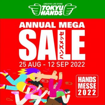 25-Aug-12-Sep-2022-TOKYU-HANDS-Annual-Mega-Sale-350x350 25 Aug-12 Sep 2022: TOKYU HANDS Annual Mega Sale