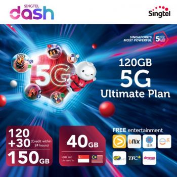 26-Aug-31-Dec-2022-Singtel-Dash-120GB-5G-Ultimate-Plan-Promotion-350x350 26 Aug-31 Dec 2022: Singtel Dash 120GB 5G Ultimate Plan Promotion