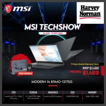 29-Aug-15-Sep-2022-Harvey-Norman-Msi-Techshow-Promotion-350x350 24 Aug-15 Sep 2022: Harvey Norman Msi Techshow Promotion