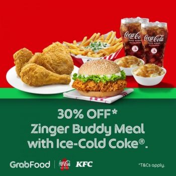 29-Aug-2022-Onward-GrabFood-30-OFF-your-Zinger-Buddy-meal-with-Ice-Cold-Coke-Promotion-350x350 29 Aug 2022 Onward: GrabFood 30% OFF your Zinger Buddy meal with Ice-Cold Coke Promotion