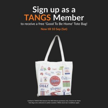 30-Aug-10-Sep-2022-TANGS-FREE-Good-to-be-Home-Tote-Bag-Promotion-350x350 30 Aug-10 Sep 2022: TANGS FREE 'Good to be Home' Tote Bag Promotion