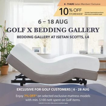 6-18-Aug-2022-Isetan-Golf-X-Bedding-Gallery-Promotion-350x350 6-18 Aug 2022: Isetan Golf X Bedding Gallery Promotion
