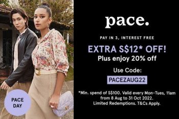 8-Aug-31-Oct-2022-Zalora-Pace-Promotion-Extra-12-OFF-350x233 8 Aug-31 Oct 2022: Zalora Pace Promotion Extra $12 OFF