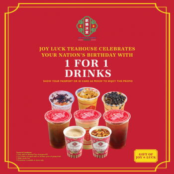 9-Aug-2022-Onward-Joy-Luck-Teahouse-1-for-1-drinks-Promotion-350x350 9 Aug 2022 Onward: Joy Luck Teahouse 1-for-1 drinks Promotion