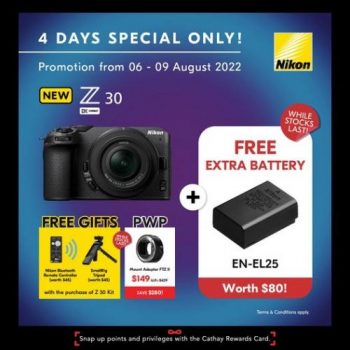 Cathay-Photo-Nikon-4-Days-Promotion-350x350 6-9 Aug 2022: Cathay Photo Nikon 4 Days Promotion