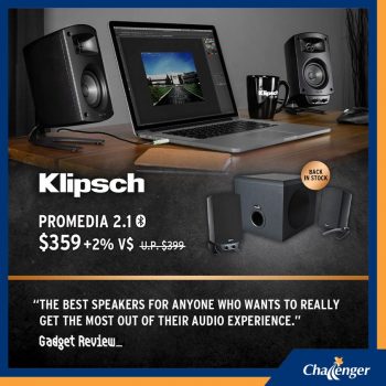 Challenger-Klipsch-Computer-Speakers-Promotion-350x350 9 Aug 2022 Onward: Challenger Klipsch Computer Speakers Promotion