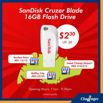 Challenger-SanDisk-Cruzer-Blade-16GB-Flash-Drive-Promotion-350x350 15 Aug 2022 Onward: Challenger SanDisk Cruzer Blade 16GB Flash Drive Promotion